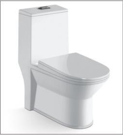 China S-trap Ceramic Free Standing Toilet , Siphoning type Floor Mounted Toilet for sale