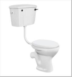 China Drainage Ceramic Floor Standing P-trap Toilet , Family Two Piece Toilet for sale