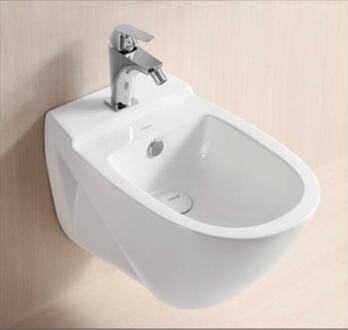 China Moderne Badezimmer-gesundheitliche Waren-an der Wand befestigtes Bidet keramisches Material zu verkaufen