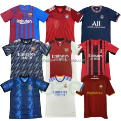 China 2021/22 new model breathable quick-drying comfortable Thailand supplier with logo singlet buy football shirt Barqa singlet soccer jerseys for sale