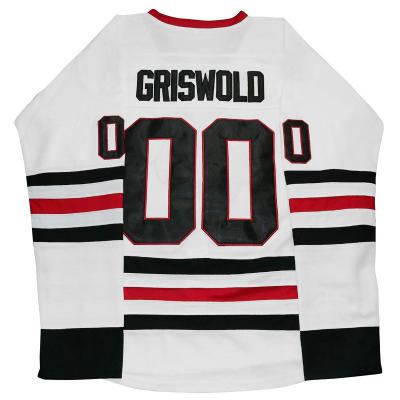 China Movie #00 Clark Griswold Stitched Men's Blackhawks Hockey Tank Tops Custom Wholesale Quick Dry Holiday Christmas Xmas Tank Top for sale