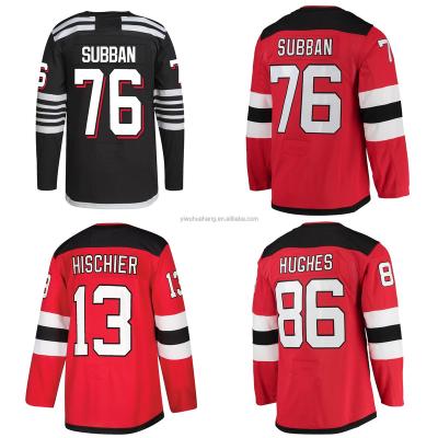 China Shirts & Hot Sales P.K. Subban Jersey Hischier Andreas Johnsson Cory Schneider Stitched Ice Hockey Singlet Complete New for sale