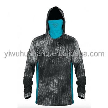 China Wholesale Custom Sublimation Antibacterial Fishing Tournament UV Tank Top Long Sleeve Men Fishing Hoodie Quick Dry Fishing Shirts for sale