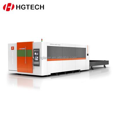 China New HGTECH Cast Bed Machines Laser CUTTING bring in the worlds top fiber laser source, more reliable performance for sale