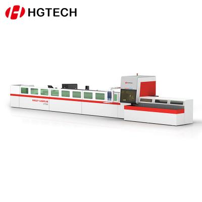 China Laser CUTTING HGTECH Fast Speed ​​Large Scale Fiber Laser Cutting Machine For Tube for sale