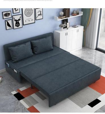 China L-012 Promotional High Quality Multifunctional Foldable Living Room Furniture Metal Frame Folding Double Folding Sofa Bed for sale