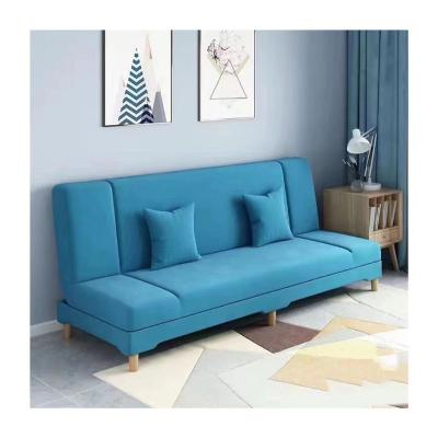 China Hot sale two seater foldable velvet living room furniture L-001 folding sofa bed sofa for sale