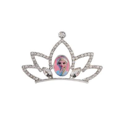 China Fashionable Stylish Girls Hair Accessories , Princess Crown Elsa Sticker Accessories for sale