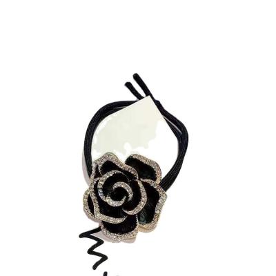 China Fashionable Camellia Hair Accessories C Buckle Pendants Headband DIY Jewelry Accessories for sale