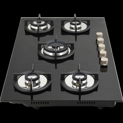 China Household Customized Kitchen Desktop Gas Stove with Built-in 5 Burners for sale