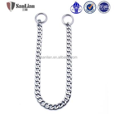 China Viable Hot Sale Silver Look Copper Material Snake Chain For Dog for sale