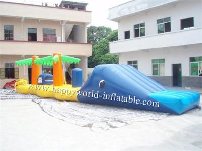 China Inflatable water park games toys , inflatable floating water obstacle coure for sale