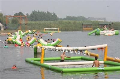 China inflatable beach volleyball court , inflatable water volleyball court for sale