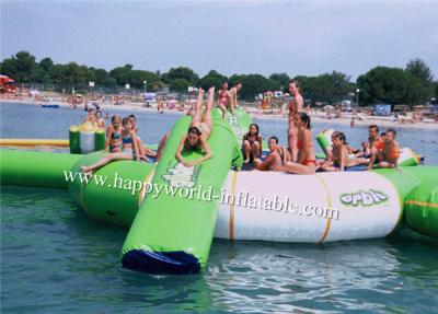 China Inflatable water park games , inflatable water trampline with slide tubes for sale