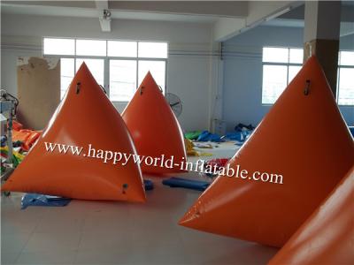 China Inflatable floating triangle , inflatable floating cube for sale