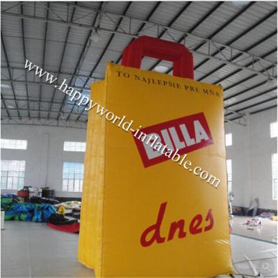 China Big inflatable shopping bag replica for sale