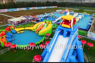 China Inflatable Aqua Park , inflatable floating water island , inflatable water park playground for sale