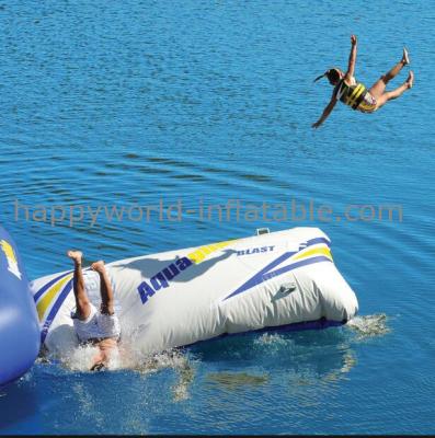 China Inflatable water tower with launch , inflatable water tower with blob jumb for sale