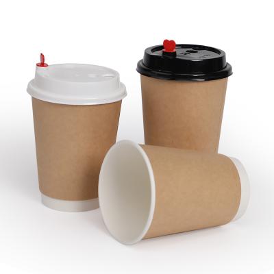 China Recyclable Single Wall Paper Coffee Cup With Lids Logo Printed Disposable Bamboo Customized Custom Style Packaging Color Feature Eco Material for sale