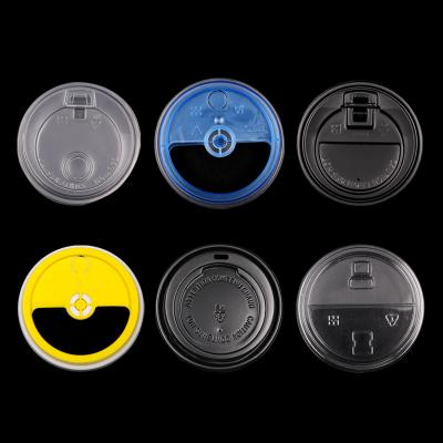 China Pilfer Proof Disposable Plastic PP Cup Lid Cover For Bubble Tea Cup for sale