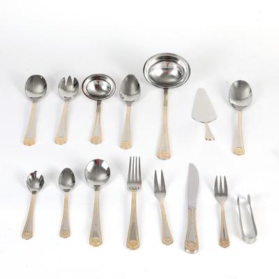 China Sustainable Stainless Steel Dinnerware Cutlery Set 72pcs Knife And Fork Set Kitchen Utensil Cutlery Set for sale