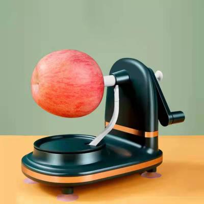 China Best Price Wholesale Manufacturer Home Use Viable Top Slicer Hollow Puncher Rotary Fruit Pear Apple Peeler for sale