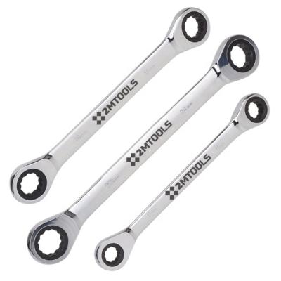 China Muliti-purpose universal ratchet, double ring ratcheting wrench for sale