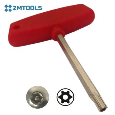 China T-Handle T-Handle T-Bar Tamper Proof T-Bar Tip Security Key Torx Wrench with Security Torx Tip for sale