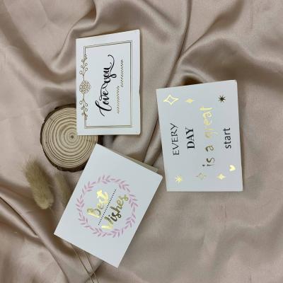 China China Folding Card Gift Message DIY Card Decoration Holiday Greeting Card Thank You for sale