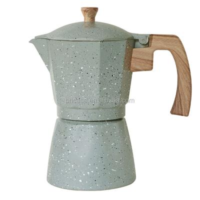 China Sustainable New Design Customized Classic Aluminum Espresso Coffee Maker Moka Pot for sale