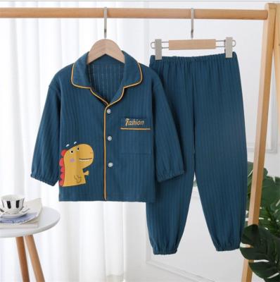 China Wholesale Custom Pajamas Girls Pijamas Sleepwear Pajamas 2PCS Cotton Breathable Unisex Sleepwear for sale