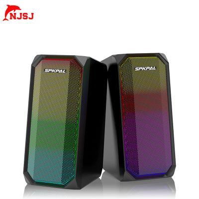 China No NJSJ Professional RGB Gaming Computer Speaker 2.0 Tower Speaker for sale