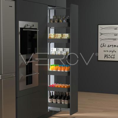 China Pull-Out Pantry System for Verov Function Pull-Push Cabinet Pull-Out Tall High Pull-Out Organizer Pantry Soft-Closing Unit Tall Pantry for sale