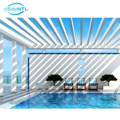 China Custom Outdoor Awning Pergola OEM Sun Shade Profiles Aluminum Canopy Systems Pergolas For Garden Pool for sale