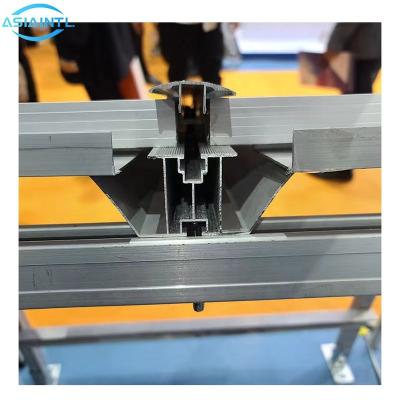 China Solar Panel Frame Custom Anodized Aluminum Rails For Mounting Solar Panels for sale