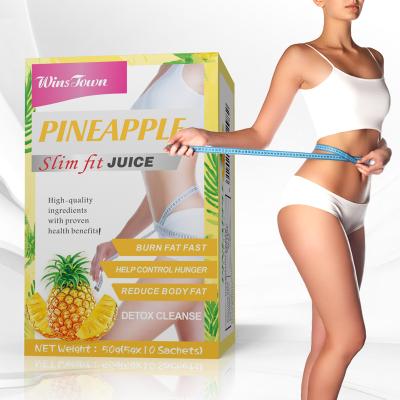 China Hot Selling Beauty Products Private Label Fruity Fast Thin Flat Belly Burn Detox Slimming Supplement Juice Weight Loss Drink Powder for sale