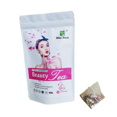 China Tea bags 2021 best private label rose flower and dried fruit genuine beauty detox skinny slims for ladies face beauty tea for sale