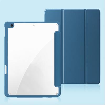 China New Arrival Magnetic TPU Auto-sleep Stand Fashionable Drop-proof PU Tablet Case with Pencil Holder for iPad Air4 10.9 2020 for sale