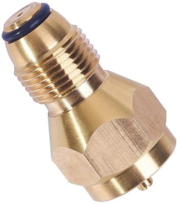 中国 Universal Hotel Safest Propane Refill Adapter For Disposable Disposable Cylinder 100% Solid Brass Regulator Valve Accessory For AU 1 L 販売のため