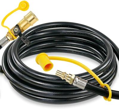 中国 Hotel 12 Foot Low Pressure Propane Quick-Connect Hose, RV Quick Connect Propane Hose, Quick Connect Propane Hose Extension 1/4