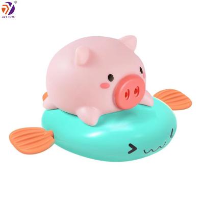 China Bath Toy Hot Selling Popular Baby Shower Bath Toys Swimming Floating Wind Up Mini Bath Toy Cute Pig Shaped Wind Up Toys for sale