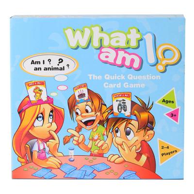 China New Arrival Interactive Children's Toys The Fast Educational Funny Educational Game Parent-child Game Card Question Question Guess Game for sale