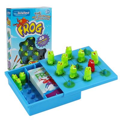 China Kids Play Toys Educational Board Games Plastic Frog Chess Sets With Board Kids Play Toys for sale