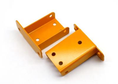 China Yellow Red Sheet Metal Fabrication Parts Customized Aluminium Housing Anodized for sale