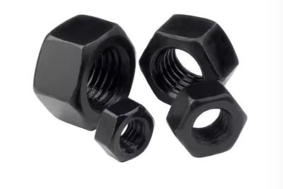 China Black Coating M8 M12 Hexagon Nuts Class8.8 for sale