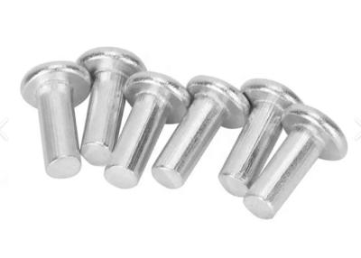 China 7/8 7/16 1/2 Aluminium Alloy Round head solid rivet Al 5052 Al 6061 Metal joint rivet for sale