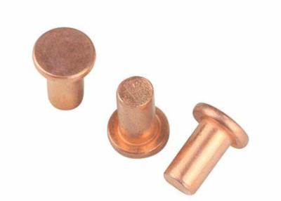 China M6 M12 M8 Copper Brass Flat head solid rivet 7/8 1 3/16 Copper finishing Yellow Golden for sale