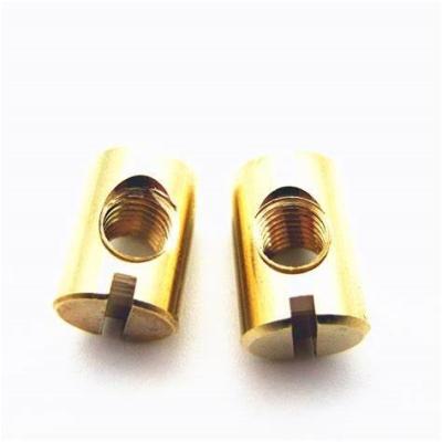 China M6 M8 Dimensão personalizada Auto-bloqueio interno roscado Barril de latão Hammer Nuts H59 H62 C3600 à venda