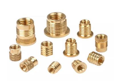 China M2 M2.5 M3 M3.5 M4 M5 M6 Nickel Tin Plated Knurled Insert Nut With Shoulder DIN16903 for sale