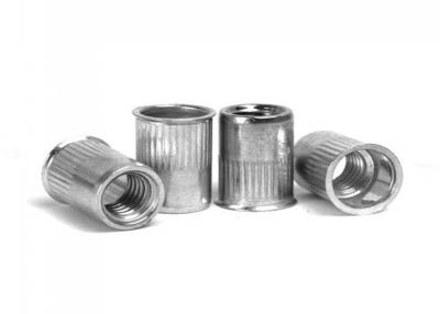 China INOX Stainless Steel SUS304 Knurled Flat Round Head Rivet Nut for sale